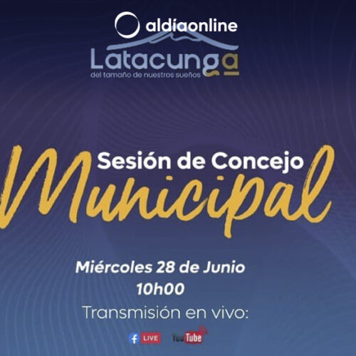 SESIONES DE LA MUNICIPALIDAD DE LATACUNGA SERÁ TRANSMITIDO POR REDES SOCIALES OFICIALES