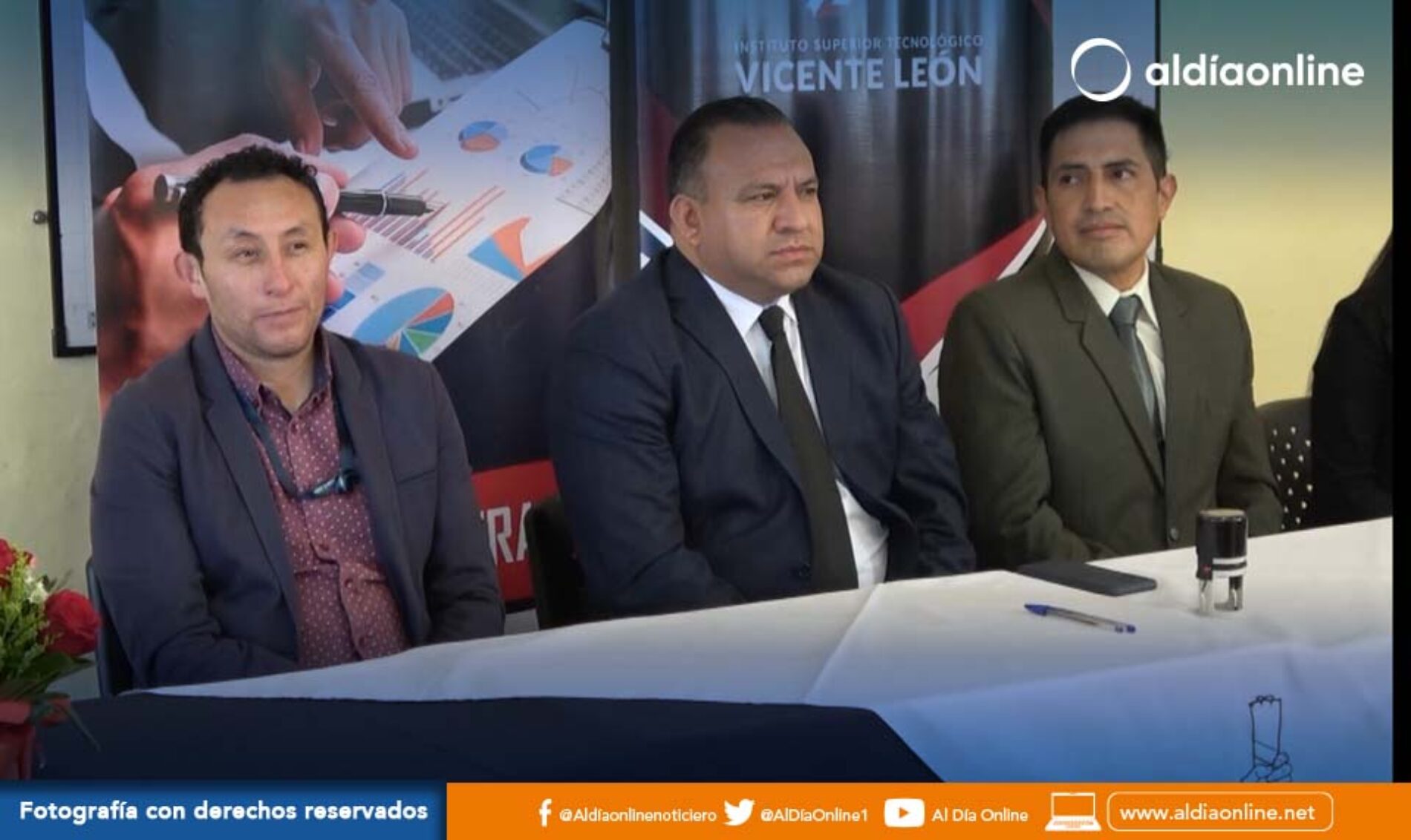 INSTITUTO SUPERIOR TECNOLÓGICO VICENTE LEÓN FIRMA DE CONVENIOS: PRÁCTICAS PRE PROFESIONALES (VIDEO)
