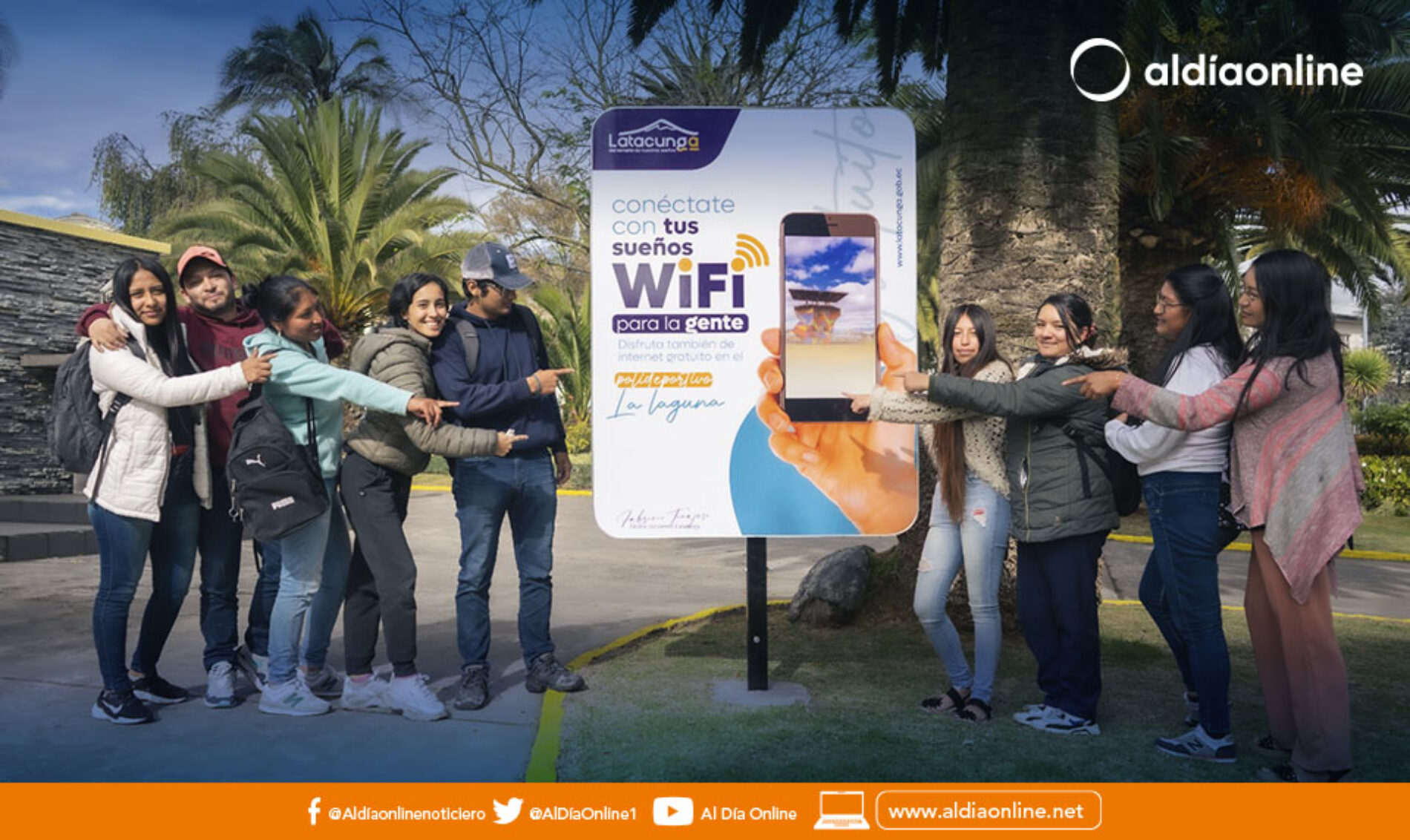 LATACUNGA CUENTA  CON ZONA WIFI EN PARQUE LA FILANTROPÍA Y NUEVE PUNTOS MÁS