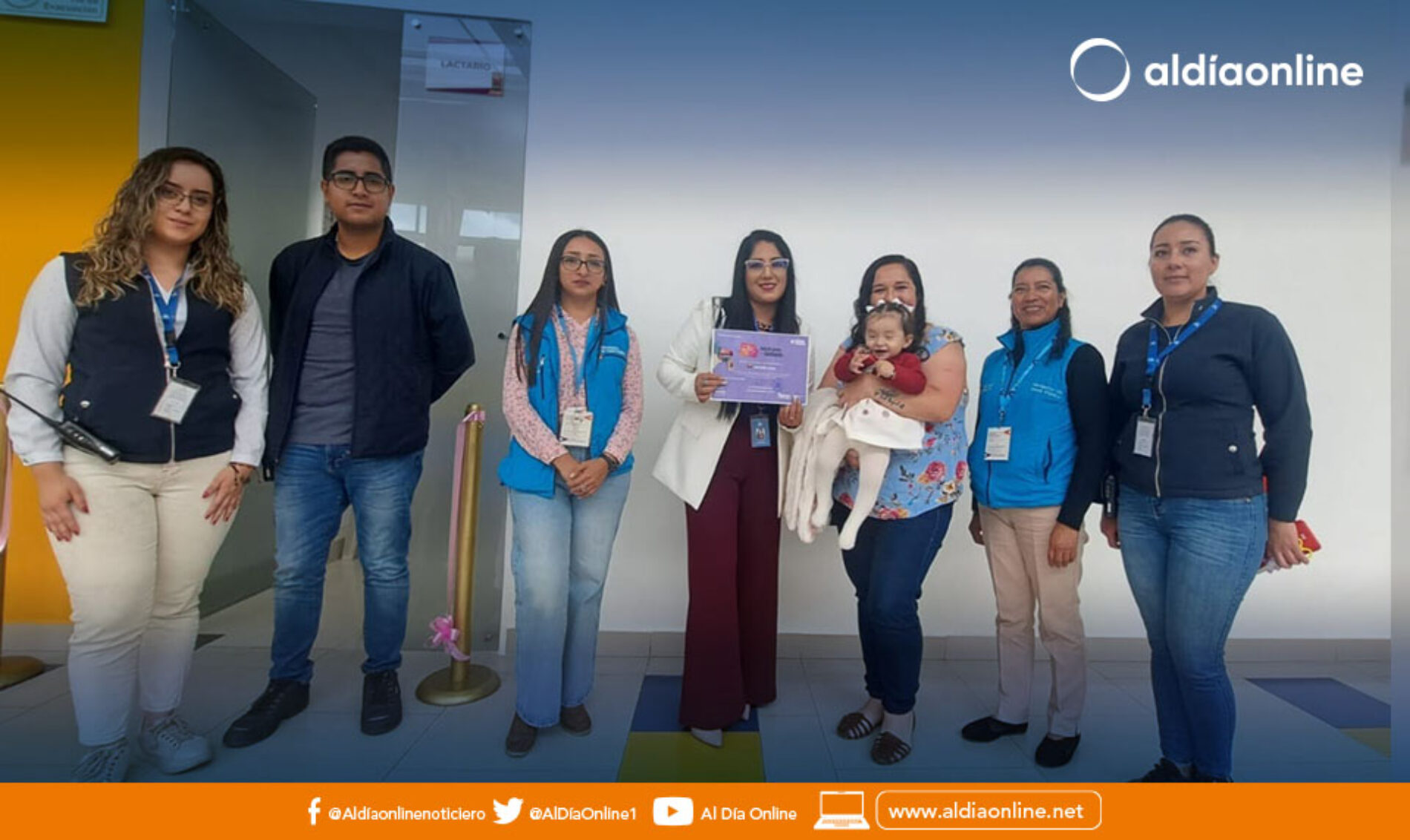 EMPRESAS PRIVADAS RECIBEN EL CERTIFICADO POR IMPLEMENTAR LA SALA DE APOYO A LA LACTANCIA MATERNA