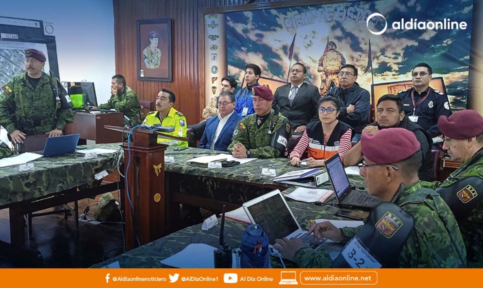 VICEPREFECTO DE COTOPAXI ASISTIÓ AL EJERCICIO TÁCTICO DE OPERACIÓN MILITAR PARA COMBATIR A LOS GRUPOS DELINCUENCIALES.