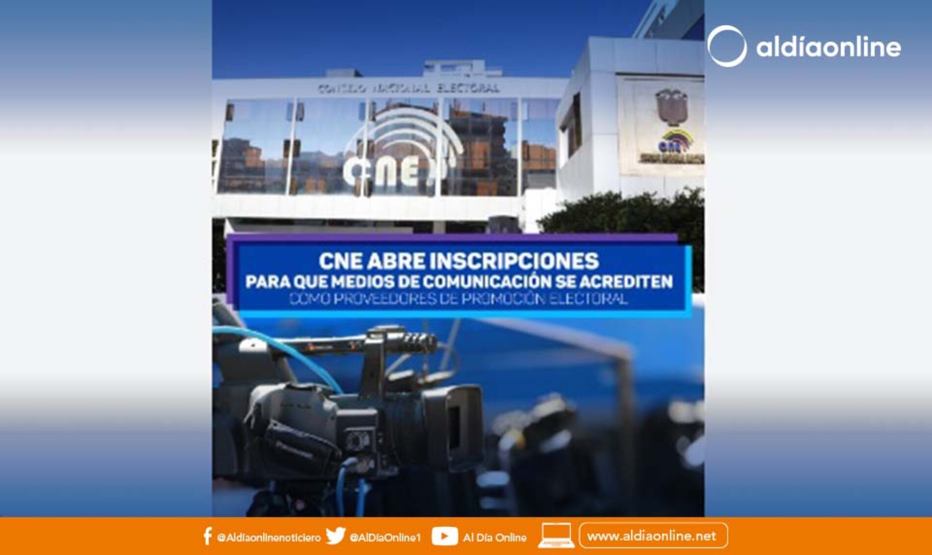 CNE CONVOCA AL REGISTRO Y CALIFICACIÓN PARA PROVEEDORES DE PROMOCIÓN ELECTORAL