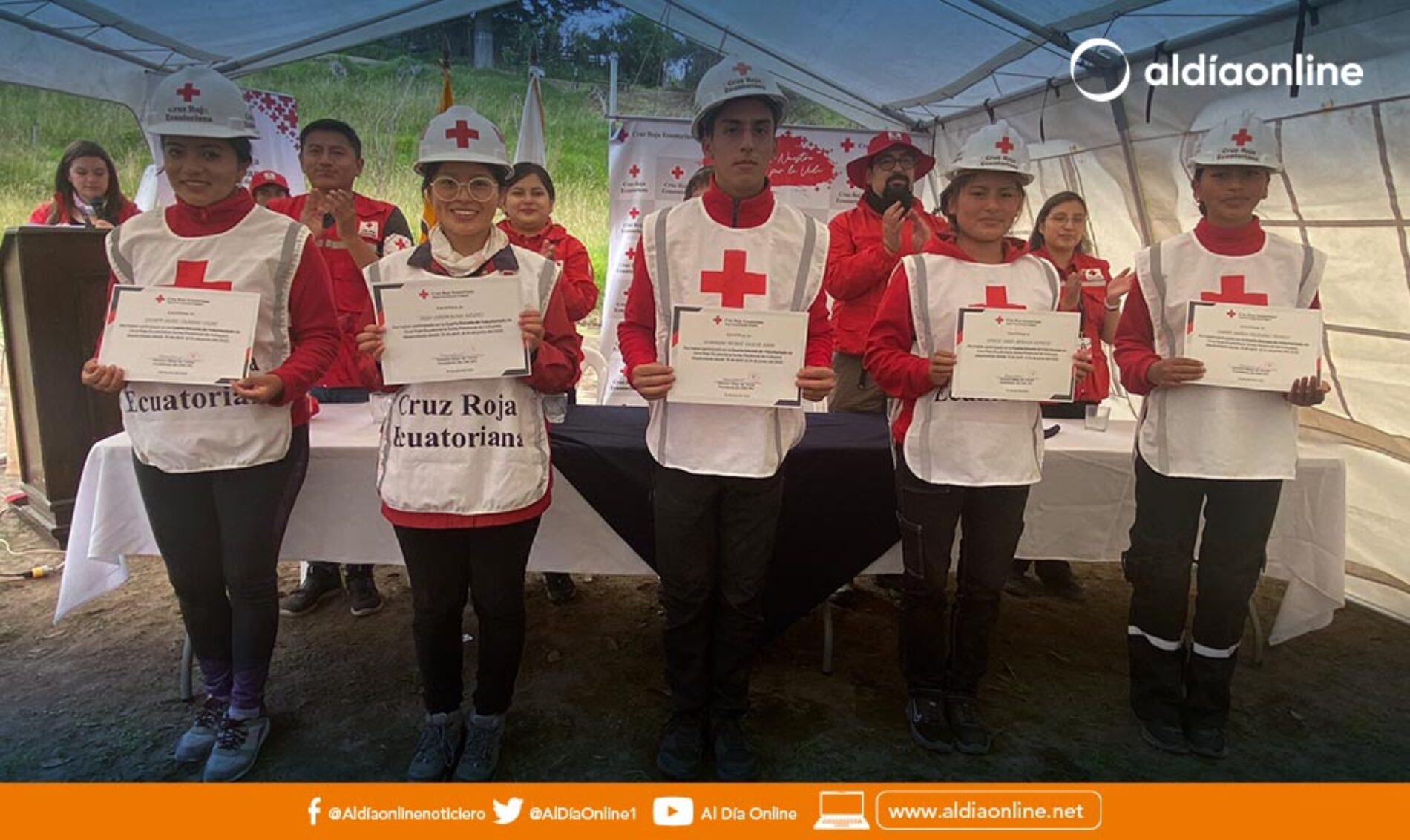 33 ASPIRANTES INGRESARON COMO VOLUNTARIOS A CRUZ ROJA ECUATORIANA JUNTA PROVINCIAL DE COTOPAXI.