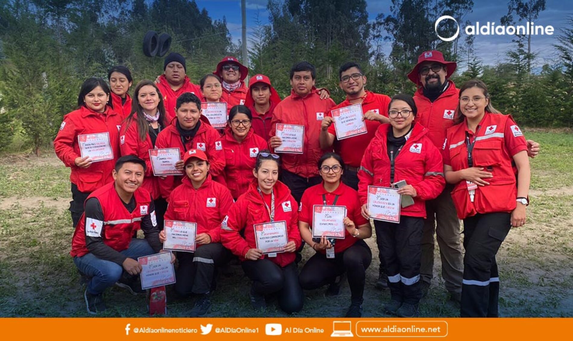 33 ASPIRANTES INGRESARON COMO VOLUNTARIOS A CRUZ ROJA ECUATORIANA JUNTA PROVINCIAL DE COTOPAXI.