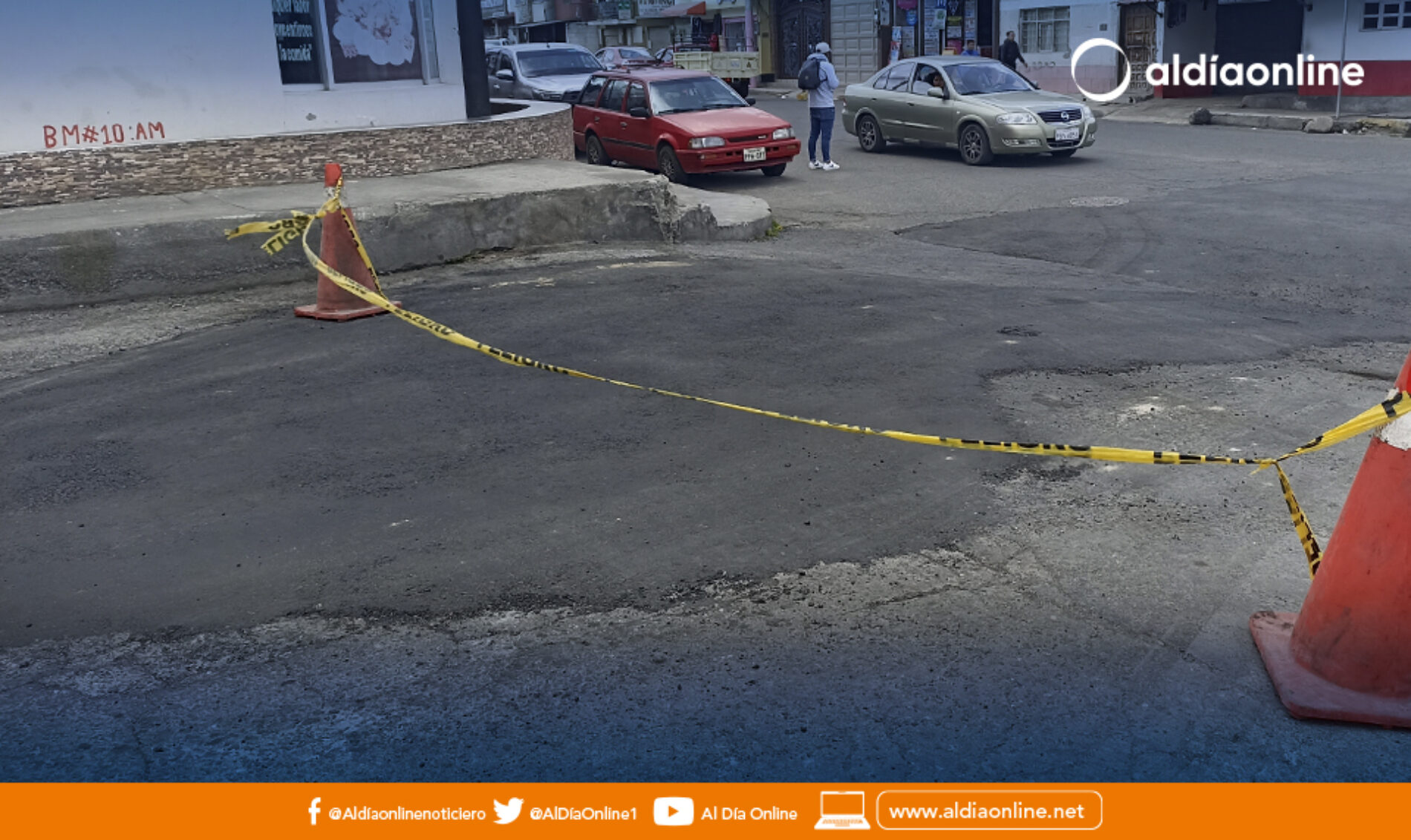 BACHEO SOLUCIÓN PARCIAL EN LA VÍA QUE UNE SAN SILVESTRE Y LA EX PANAMERICANA