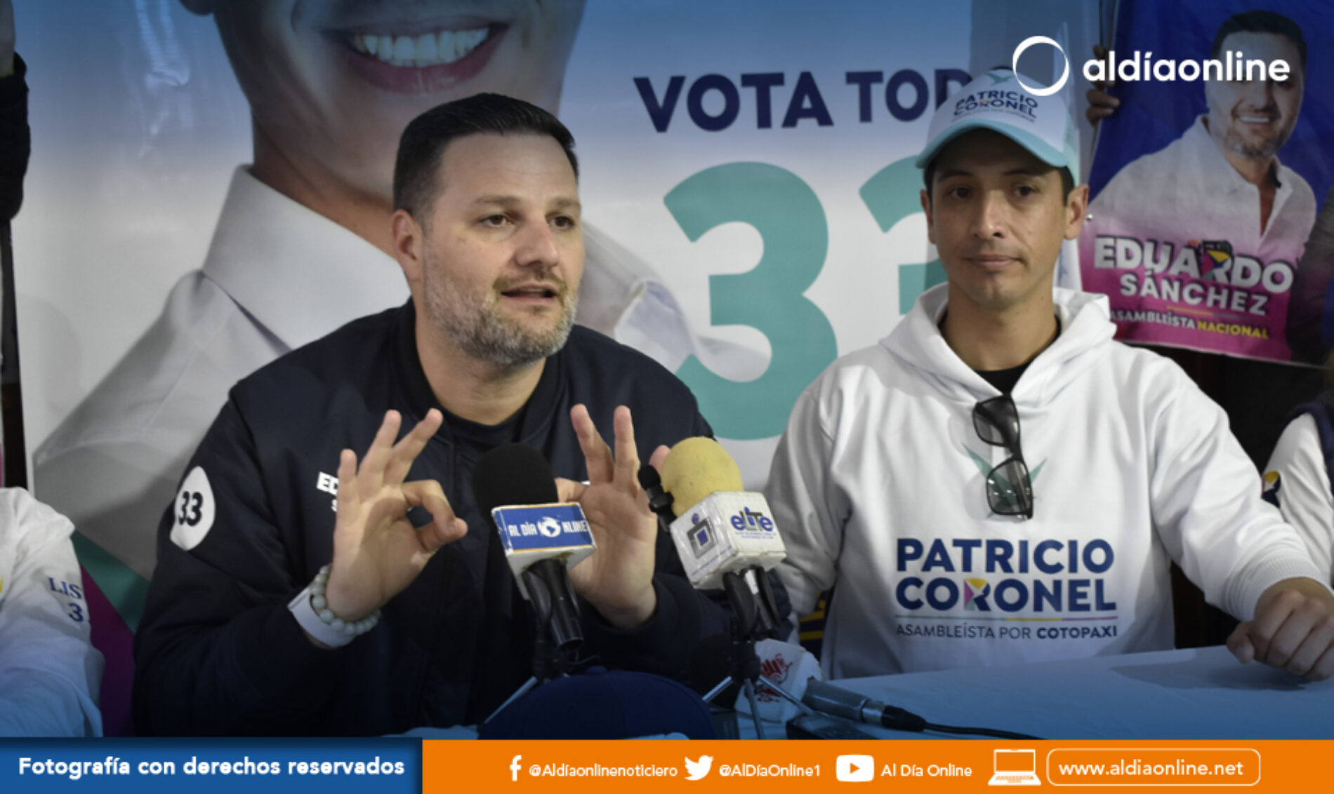 CANDIDATOS ASAMBLEISTAS NACIONALE DE RETO LISTAS 33, VISITARÓN COTOPAXI (VIDEO)