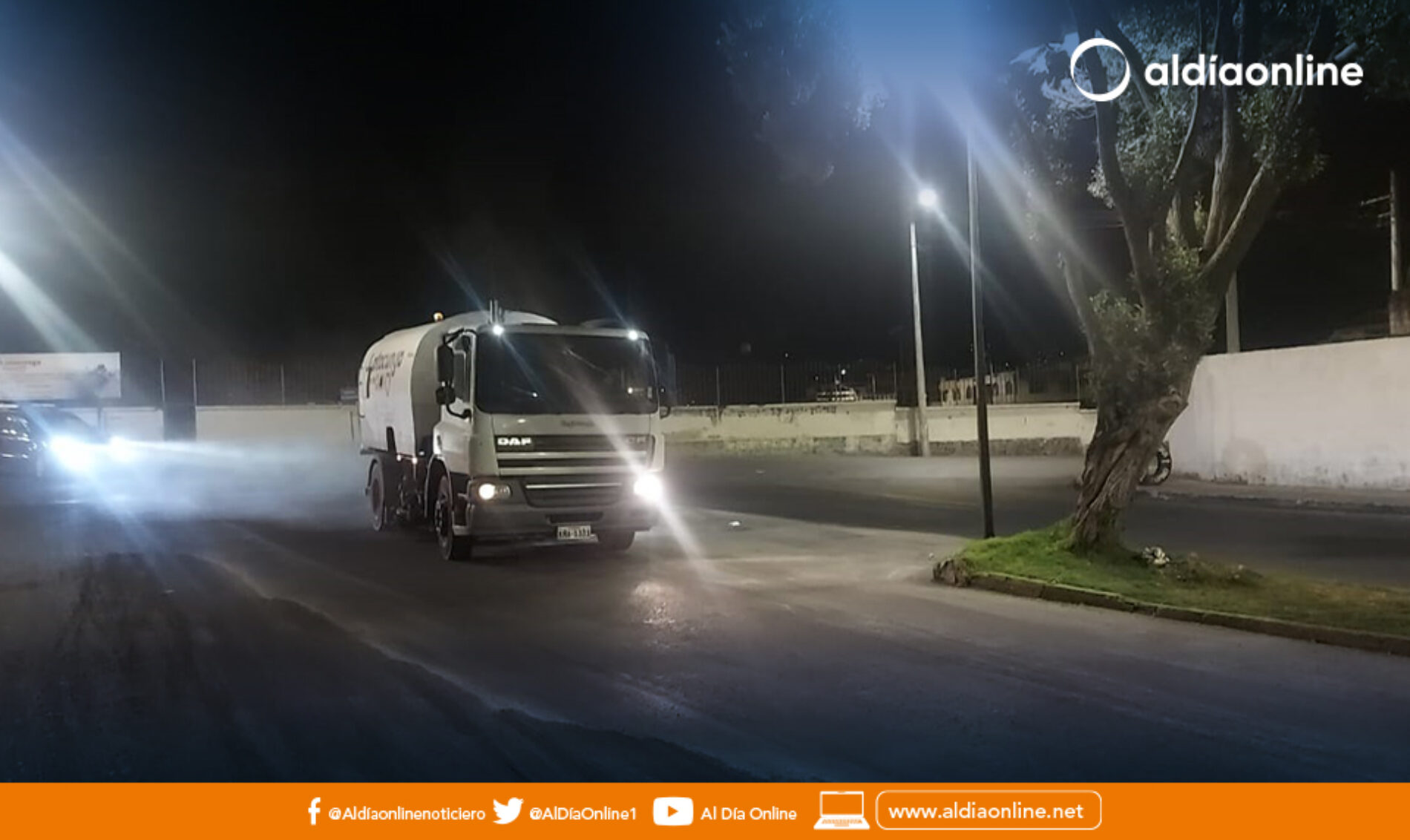 EPAGAL LLAMA A LA CONCIENTIZACIÓN AL CONDUCIR MIENTRAS SE REALIZA LAS LABORES DE LIMPIEZA NOCTURNA.(VIDEO)