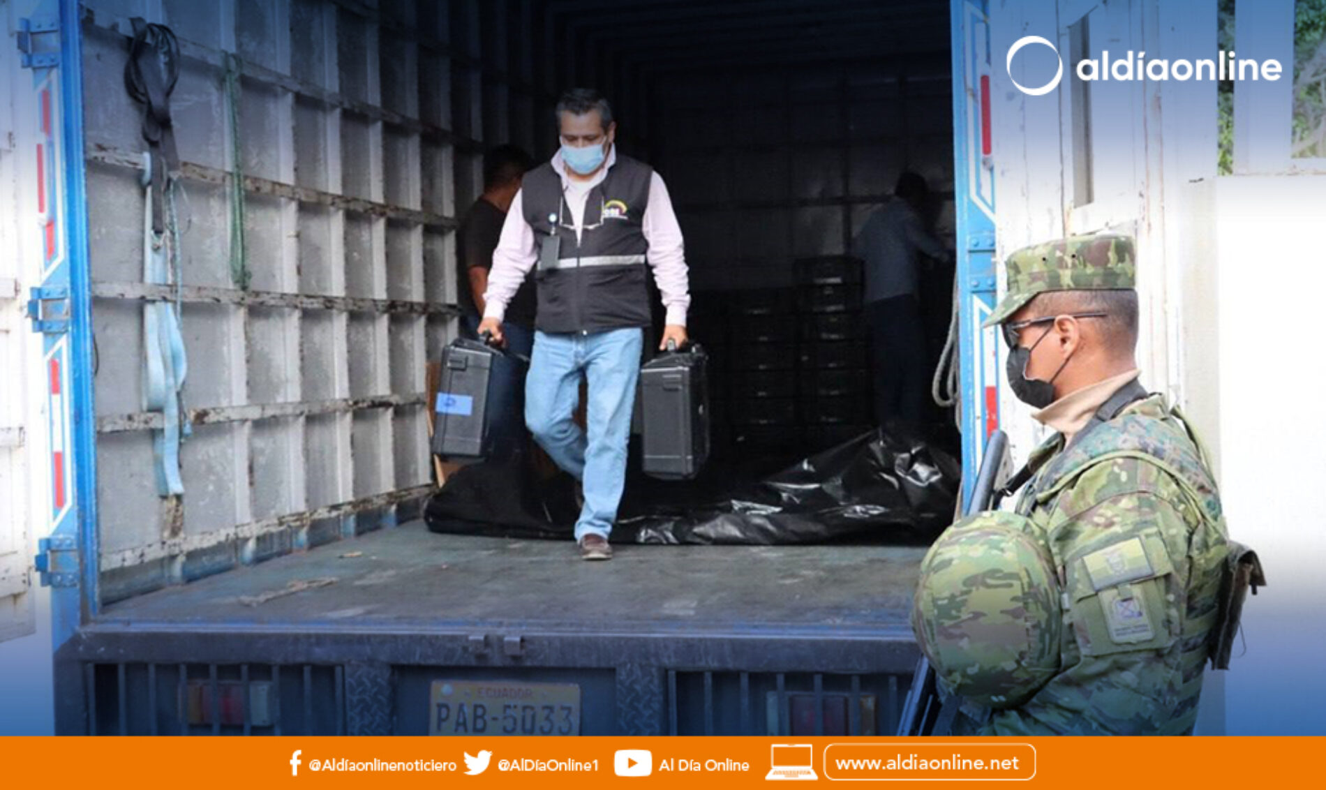 PAPELETAS ELECTORALES SERÁN TRASLADADAS A COTOPAXI CON RESGUARDO DE LAS FUERZAS ARMADAS