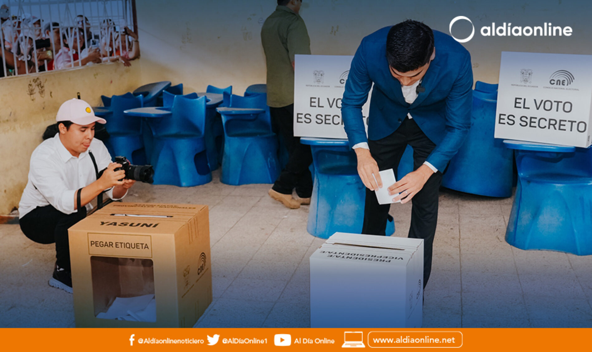 OTTO SONNENHOLZNER EJERCE SU DERECHO AL VOTO EN GUAYAQUIL Y AGRADECE A LOS ECUATORIANOS POR TENERLE EN SEGUNDA VUELTA.