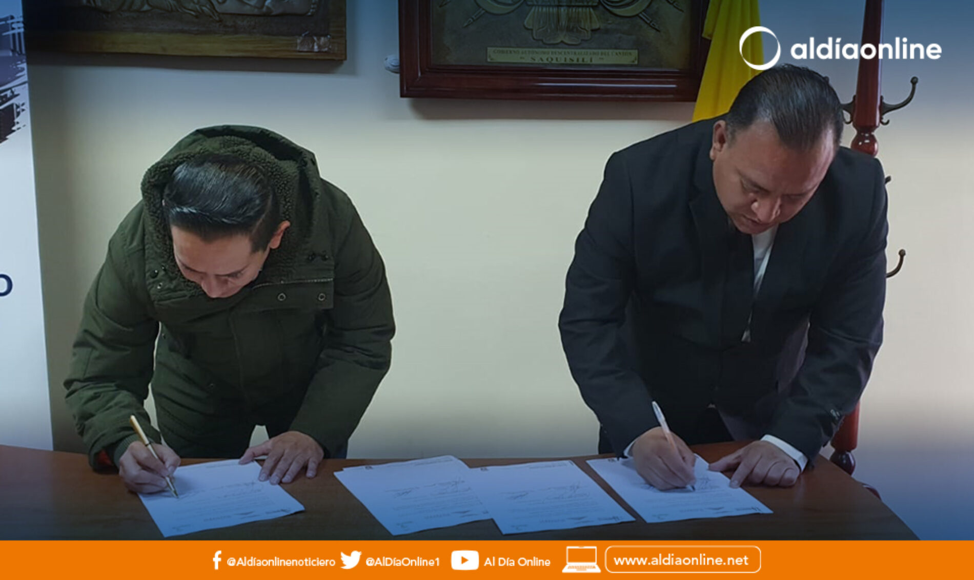 INSTITUTO SUPERIOR UNIVERSITARIO COTOPAXI Y MUNICIPIO DE SAQUISILÍ SUSCRIBEN CONVENIO INTERINSTITUCIONAL