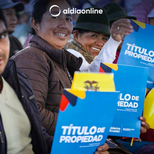  DESDE HOY, 400 FAMILIAS DE COTOPAXI  CUENTAN CON SUS TÍTULOS DE PROPIEDAD