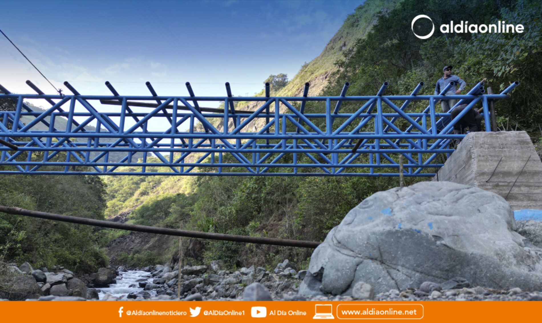AVANCE EN LA CONSTRUCCIÓN DE TRES PUENTES CARROZABLES EN EL SUBTRÓPICO DE COTOPAXI