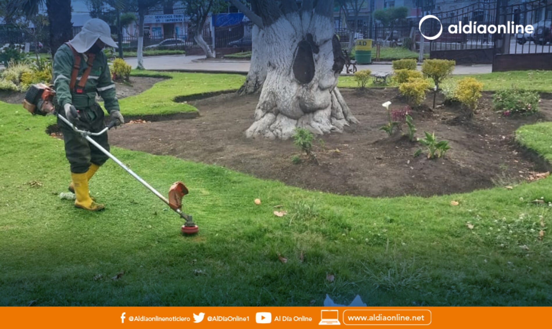 MUNICIPIO DE SAQUISILÍ TRABAJA EN EL MANTENIMIENTO DE ESPACIOS PÚBLICOS