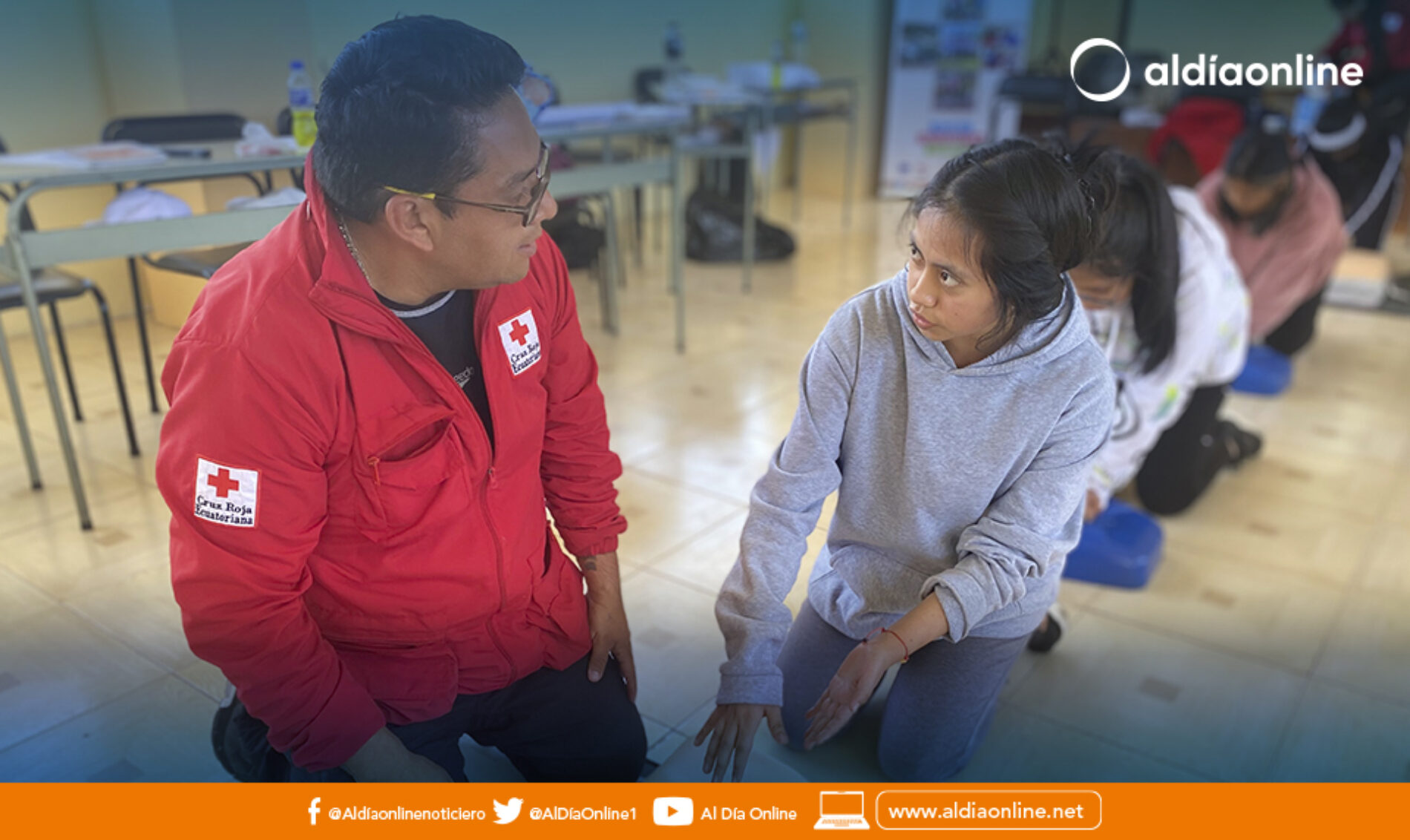 CRUZ ROJA ECUATORIANA JUNTA PROVINCIAL DE COTOPAXI DESARROLLO CAPACITACIÓN GRATUITA DE EMERGENCIA EN CASA