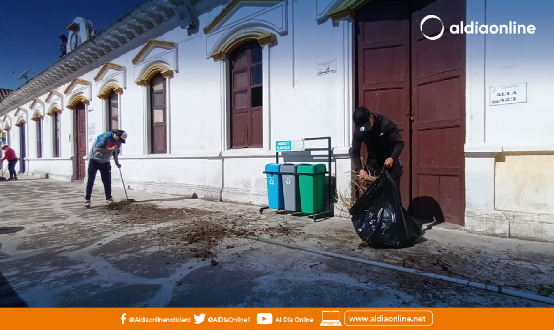 IST VICENTE LEÓN REALIZÓ UNA MINGA DE LIMPIEZA PREVIO AL INICIO DEL NUEVO CICLO ACADÉMICO  