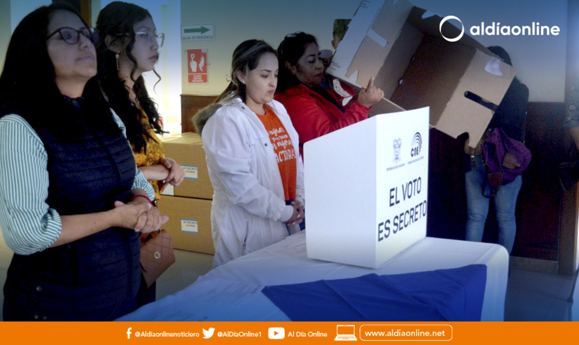 EN COTOPAXI SE DESARROLLÓ EL SIMULACRO DE VOTO EN CASA DE LA SEGUNDA VUELTA