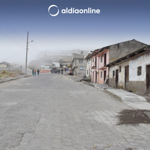 AVANCE DE ADOQUINADO EN LAS CALLES CÉNTRICAS DE LA PARROQUIA GUANGAJE.