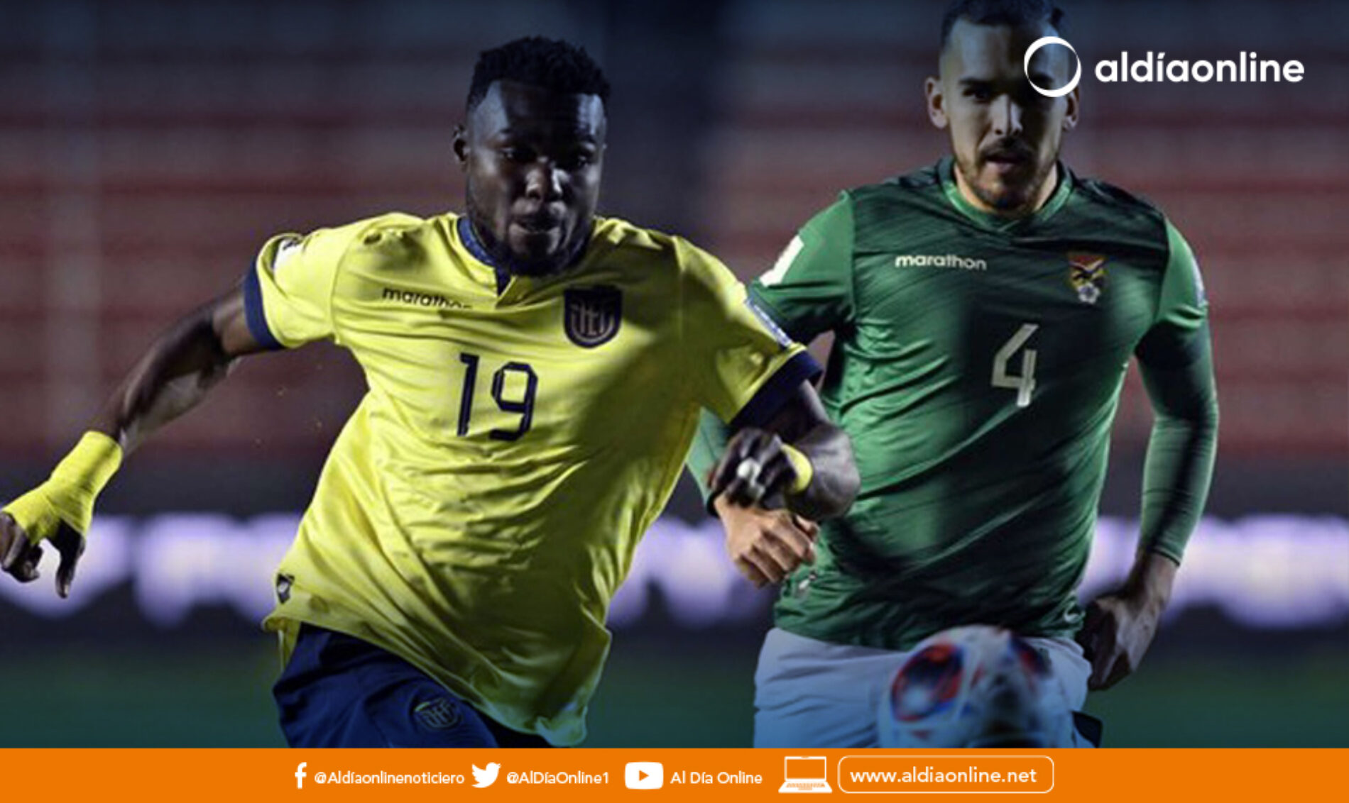ECUADOR LE GANA 2-1 A BOLIVIA EN EL ÚLTIMO MINUTO
