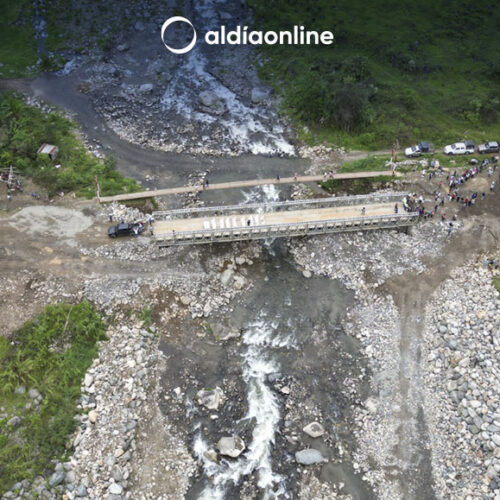 INAUGURACIÓN DEL PUENTE BAILEY LA MAGDALENA EN PUCAYACU, CANTÓN LA MANÁ