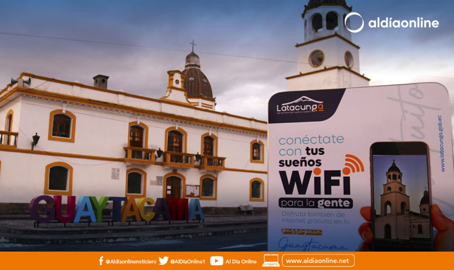 MUNICIPIO DE LATACUNGA DOTA DE INTERNET GRATUITO A LAS 10 PARROQUIAS RURALES DEL CANTÓN