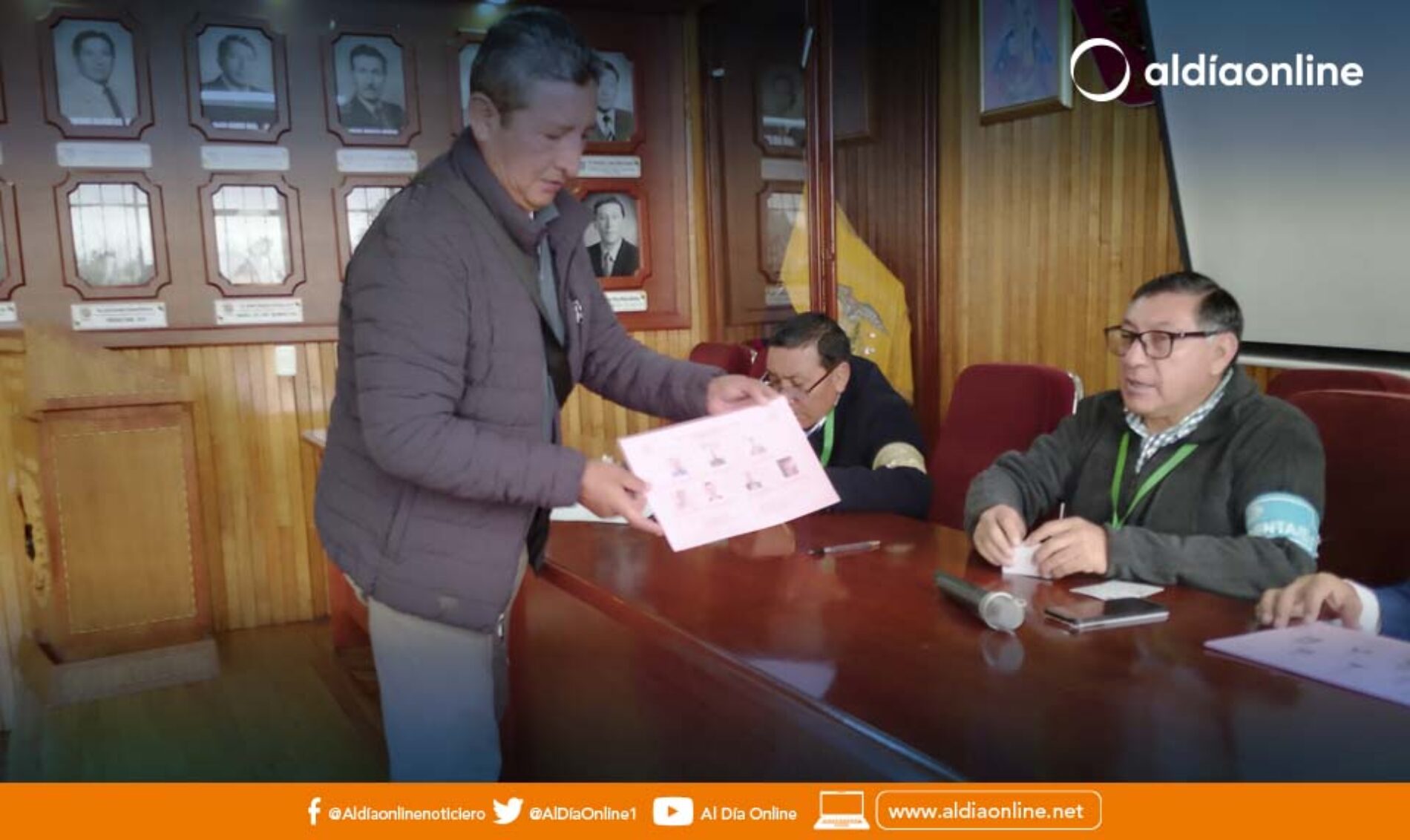 FERNANDO MENA MEDINA, REELECTO COMO SECRETARIO GENERAL DEL SINDICATO DE CHOFERES DE SAQUISILÍ (VIDEO)
