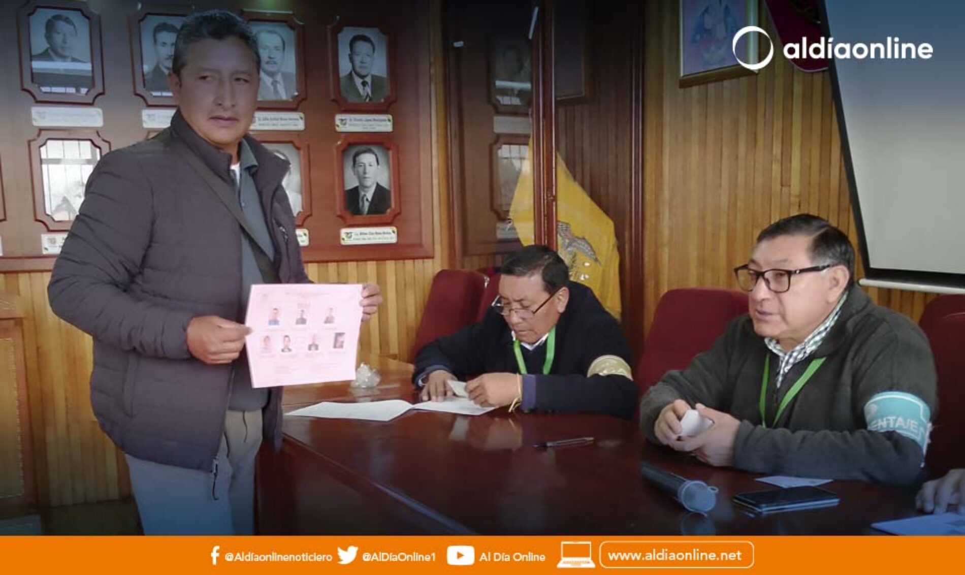 FERNANDO MENA MEDINA, REELECTO COMO SECRETARIO GENERAL DEL SINDICATO DE CHOFERES DE SAQUISILÍ (VIDEO)