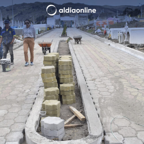 INTERVENCIÓN DE ADOQUINADO EN EL CEMENTERIO DE LA PARROQUIA DE ZUMBAHUA.