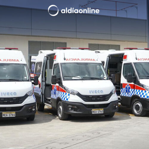 NUEVA FLOTA AMBULANCIAS LLEGÓ AL ECUADOR