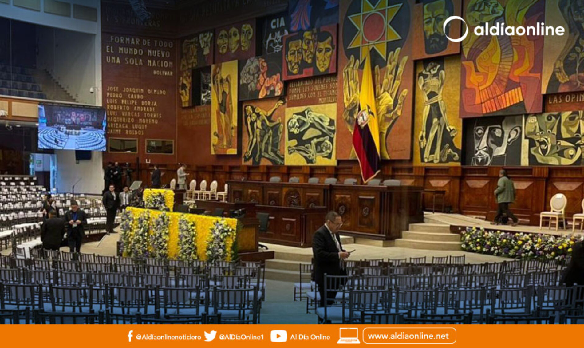 ASÍ ESTÁ LA ASAMBLEA NACIONAL PREVIO A LA POSESIÓN DE DANIEL NOBOA