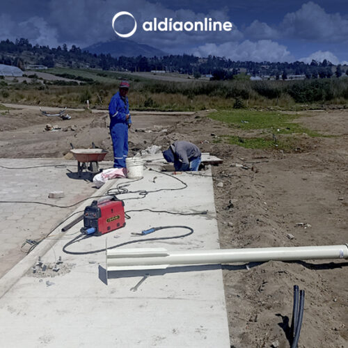 CABLE Y LUMINARIAS DE LA URB. DEL SINDICATO DE CHOFERES DE SAQUISILÍ FUERON ROBADAS.
