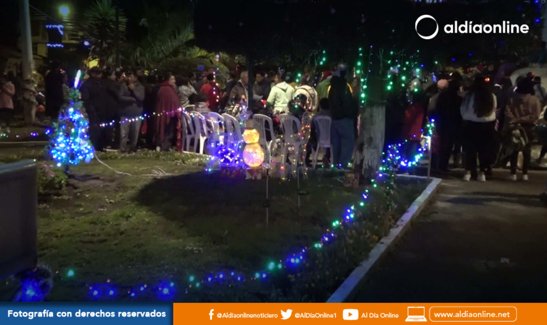 DIRECTIVA DE BARRIO CENTRO DE TANICUCHÍ, TRABAJO Y MOTIVÓ A LOS MORADORES PARA ENCENDIDO DEL PARQUE CENTRAL (VIDEOS)