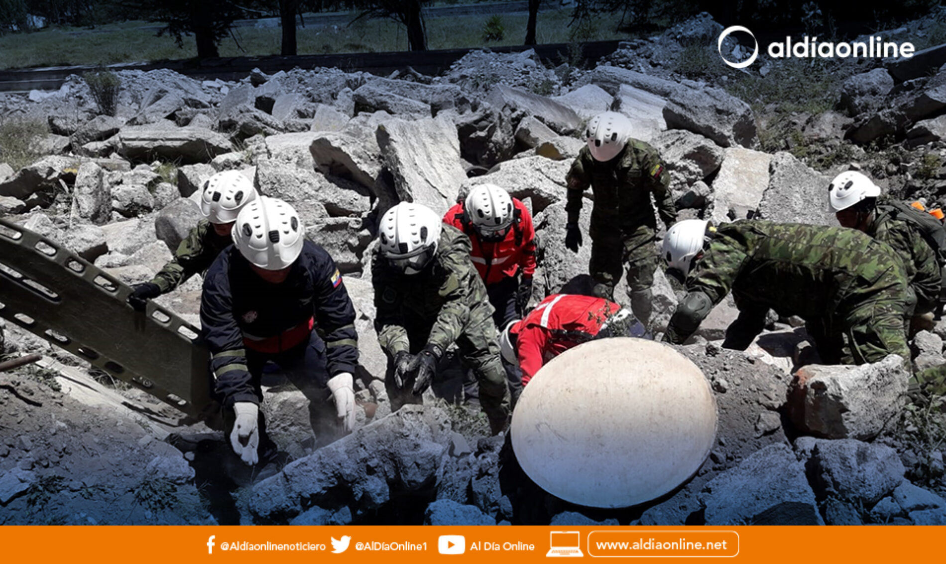 BRIGADA DE FUERZAS ESPECIALES REALIZA SIMULACROS ANTE POSIBLE DESASTRES NATURALES EN Cotopaxi