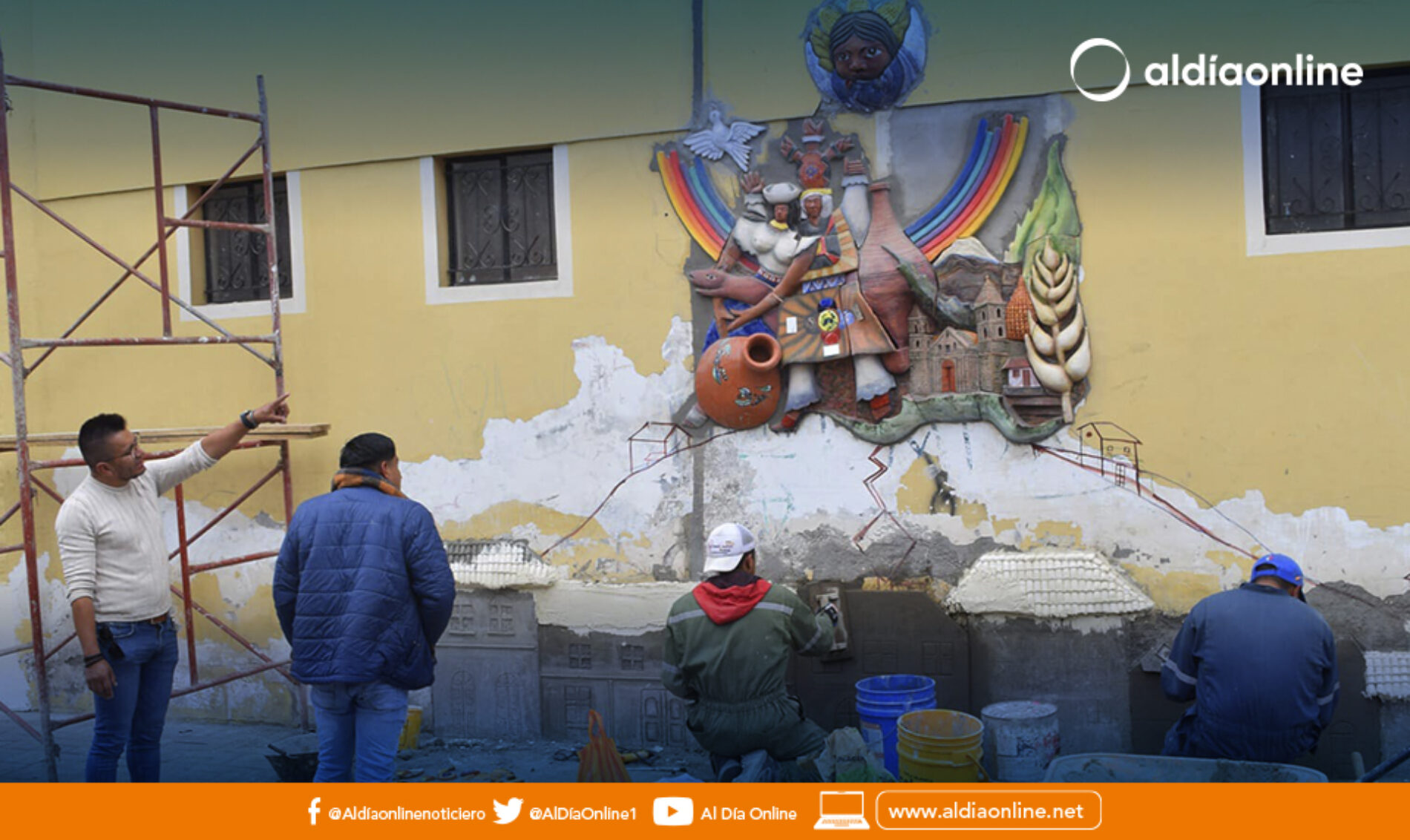 EL ARTE  SE TOMAN LAS FACHADAS CON MURALES DE LA URBE DEL CANTÓN PUJILÍ