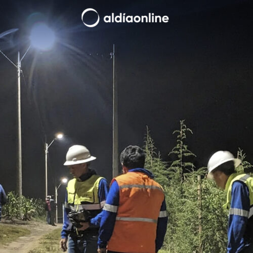 ELEPCO RELAIZA MEDICIONES DE LA CAPACIDAD LUMÍNICA  EN SANTÁN GRANDE