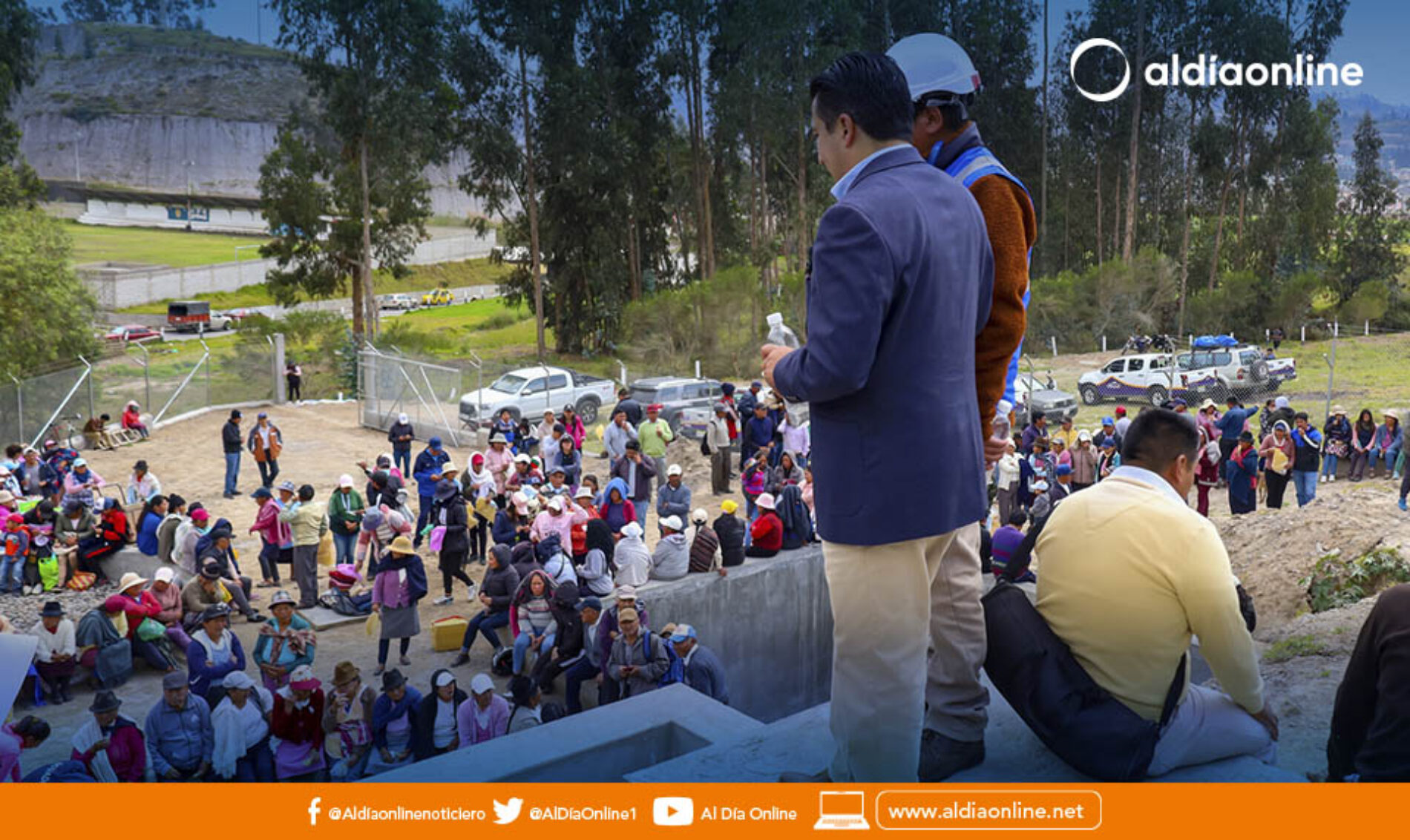 MUNICIPIO ENTREGA PLANTA DE TRATAMIENTO DE AGUAS RESIDUALES EN LA PARROQUIA ELOY ALFARO