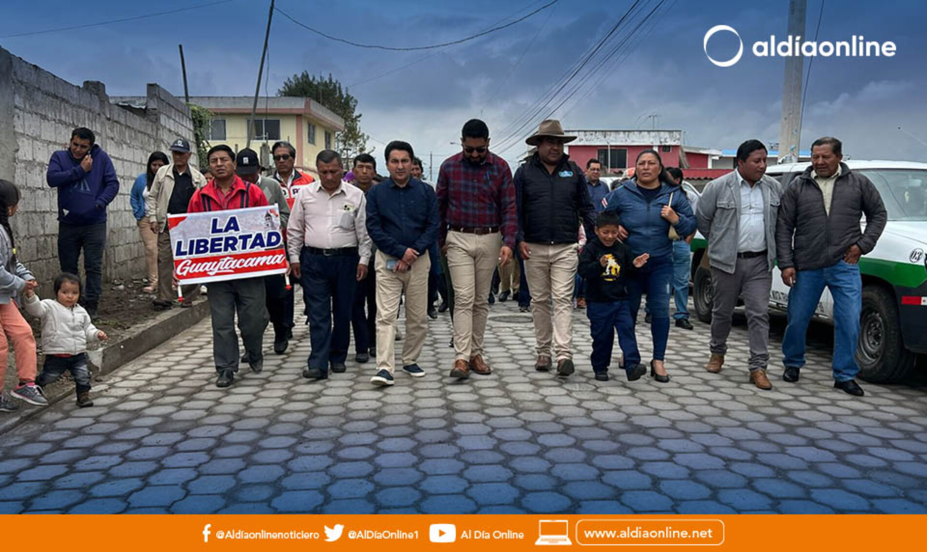 MUNICIPIO DE LATACUNGA ENTREGA VÍAS ADOQUINADAS EN PARROQUIAS DEL NORTE RURAL