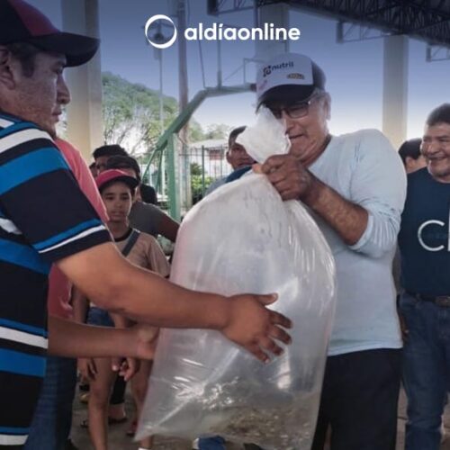 PRODUCTORES DE GUASAGANDA Y PUCAYACU RECIBEN 50.400 ALEVINES DE TILAPIA