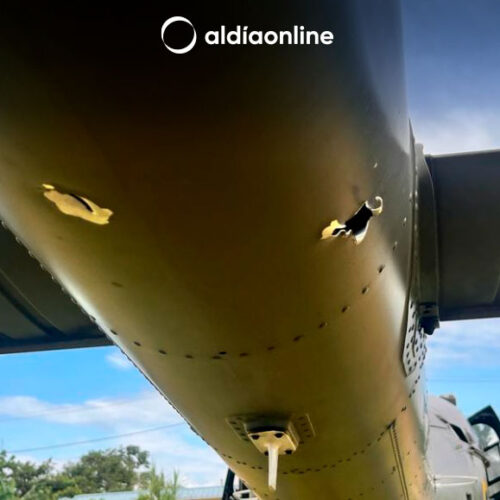 HELICÓPTERO MILITAR ECUATORIANO FUE ATACADO, LOS TRIPULANTES SALIERON ILESOS