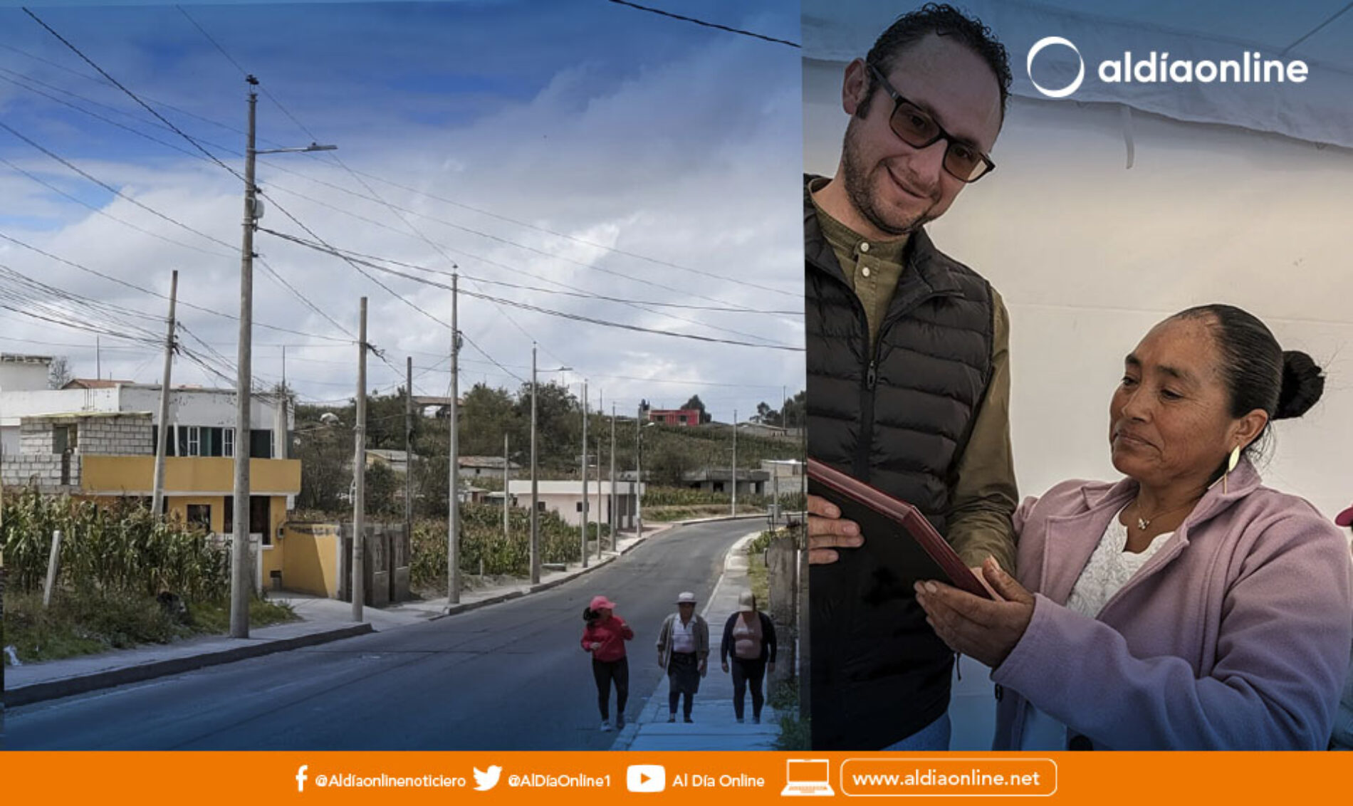 CON UNA INVERSIÓN DE 134.726 DOLARES ELEPCO S.A. COTOPAXI INAUGURÓ ALUMBRADO PÚBLICO, MEJORA DE RED EN CUICUNO