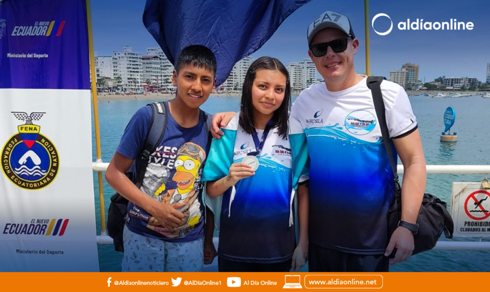 MEDALLA DE PLATA PARA COTOPAXI EN AGUAS ABIERTAS