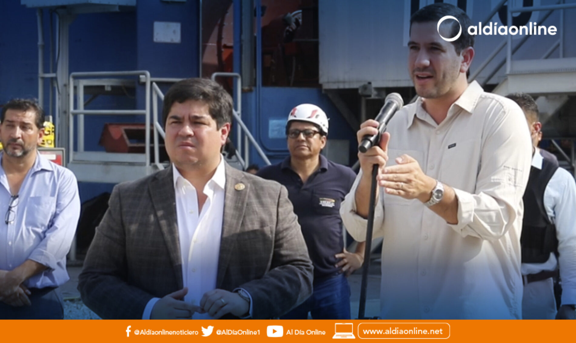EL PRESIDENTE NOBOA SUPERVISÓ LA CENTRAL TÉRMICA DOCTOR ENRIQUE GARCÍA