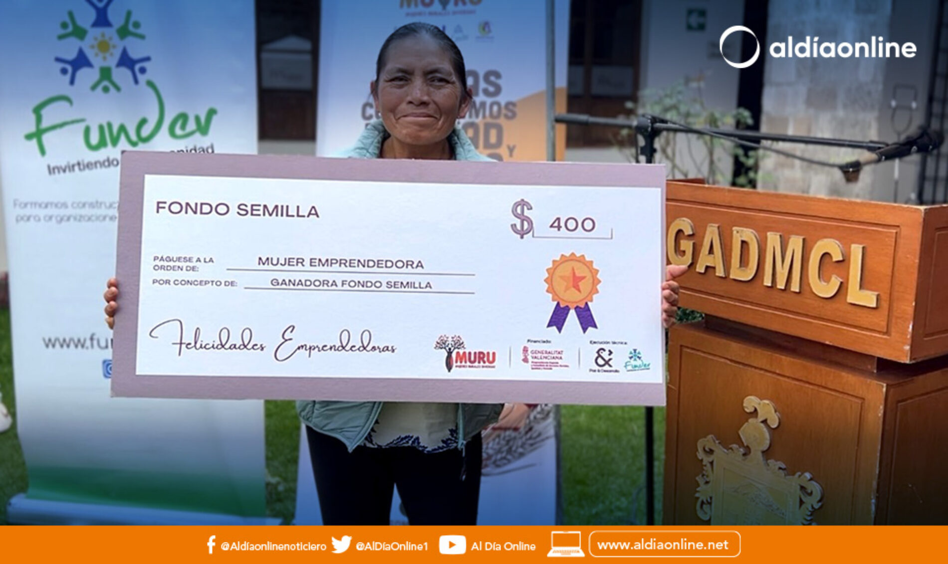 EMPRENDEDORAS DE LATACUNGA RECIBEN INCENTIVO PARA IMPULSAR SUS NEGOCIOS