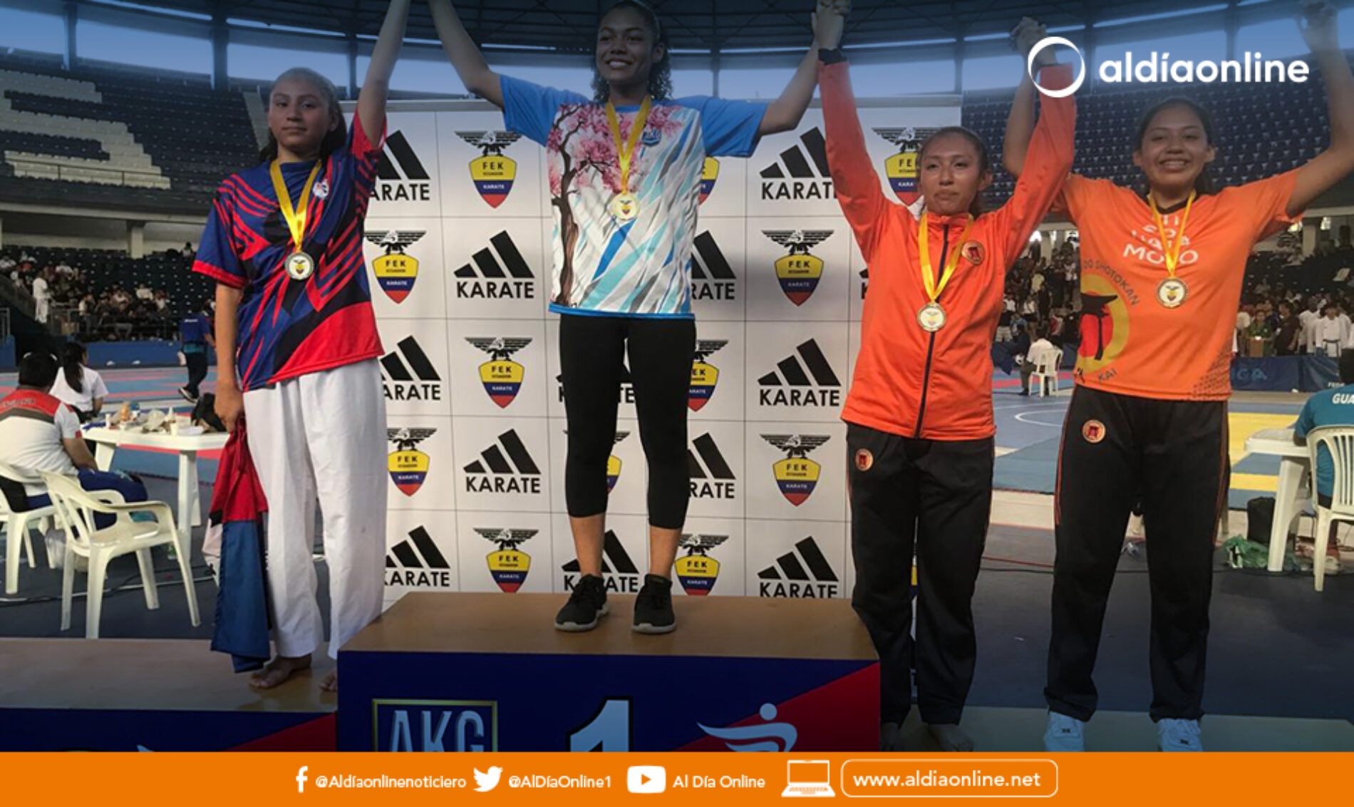 2 MEDALLAS DE ORO, 4 DE PLATA Y 5 DE BRONCE PARA COTOPAXI EN EL PRIMER CAMPEONATO NACIONAL JUVENIL DE KARATE Y PARA KARATE DO