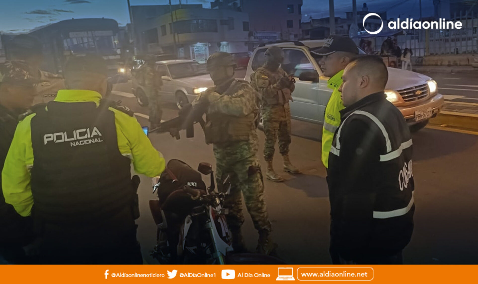OPERATIVO CAMEX SE LLEVÓ A CABO EN LATACUNGA  SECTOR LA ESTACIÓN.