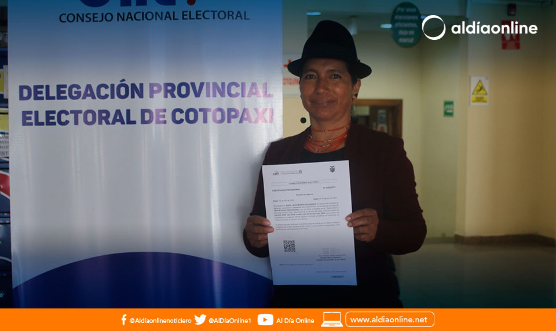 CNE COTOPAXI EMITE CERTIFICADOS DE VOTACIÓN PROVISIONALES