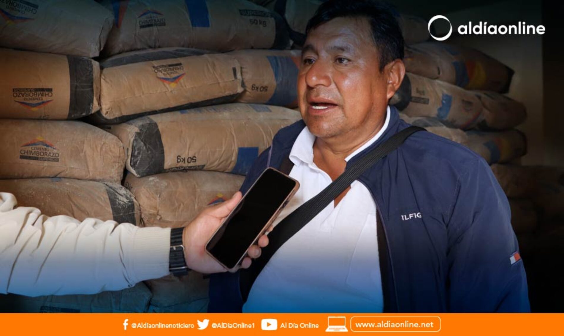 PREFECTURA ENTREGA MATERIAL PARA EL MEJORAMIENTO DE CANALES DE RIEGO EN EL CANTÓN SALCEDO.