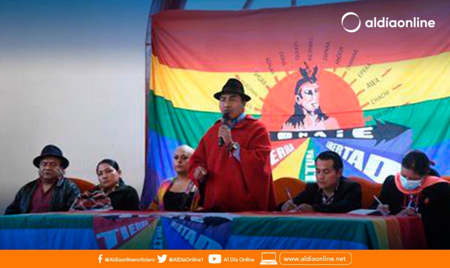 CONAIE Y PACHAKUTIK OFICIALIZAN A LONIDAS IZA COMO CANDIDATO PRESIDENCIAL