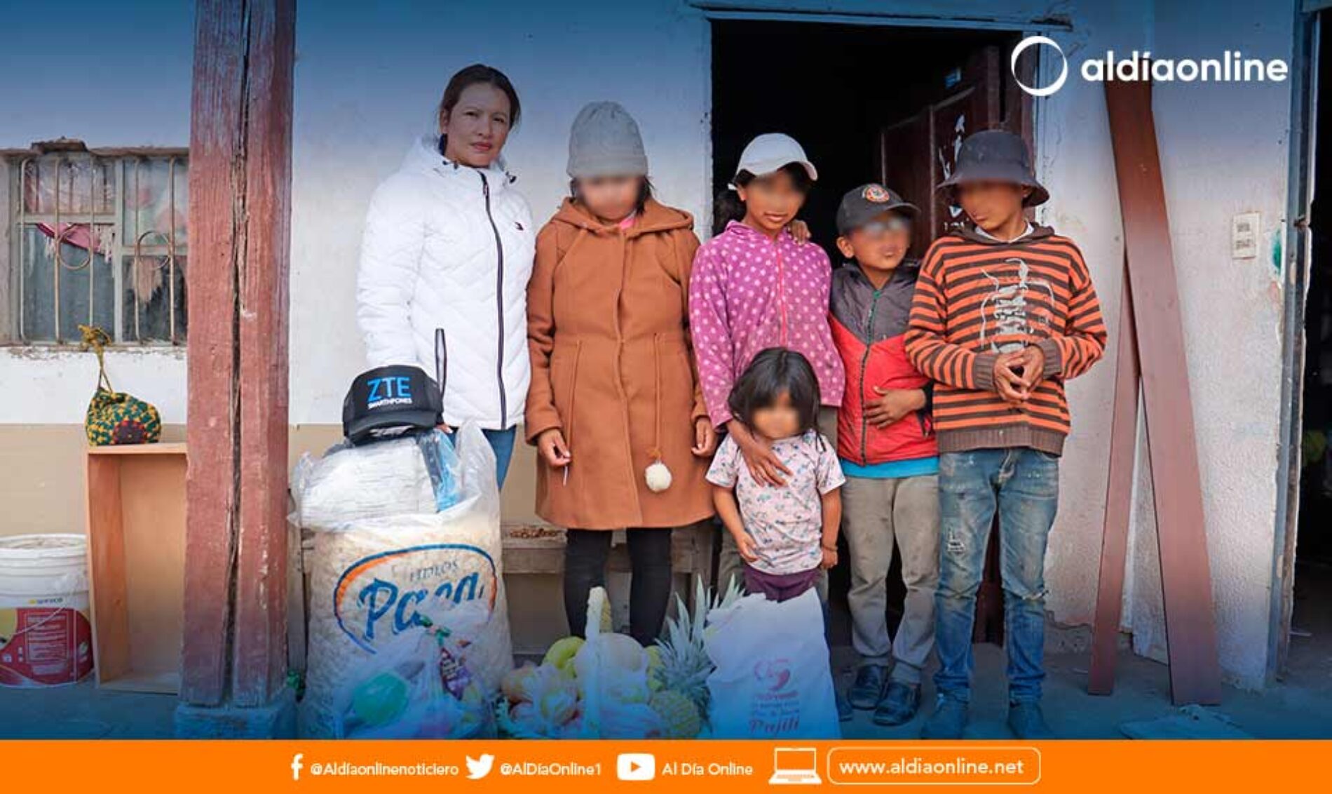 EL PATRONATO DE PUJILÍ BRINDA AYUDA A NIÑOS HUÉRFANOS EN EL BARRIO ALPAMALAG DE VÁSCONEZ