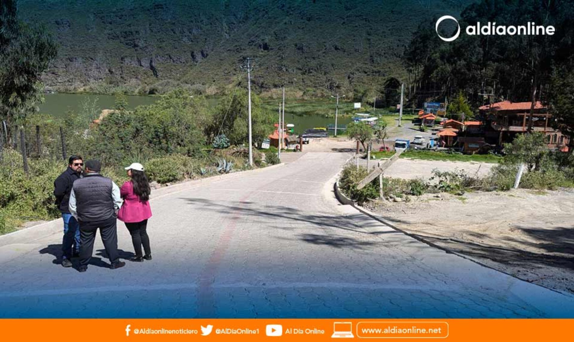 GAD MUNICIPAL DE SALCEDO  FINALIZA EL ADOQUINADO DEL INGRESO A LA LAGUNA DE YAMBO
