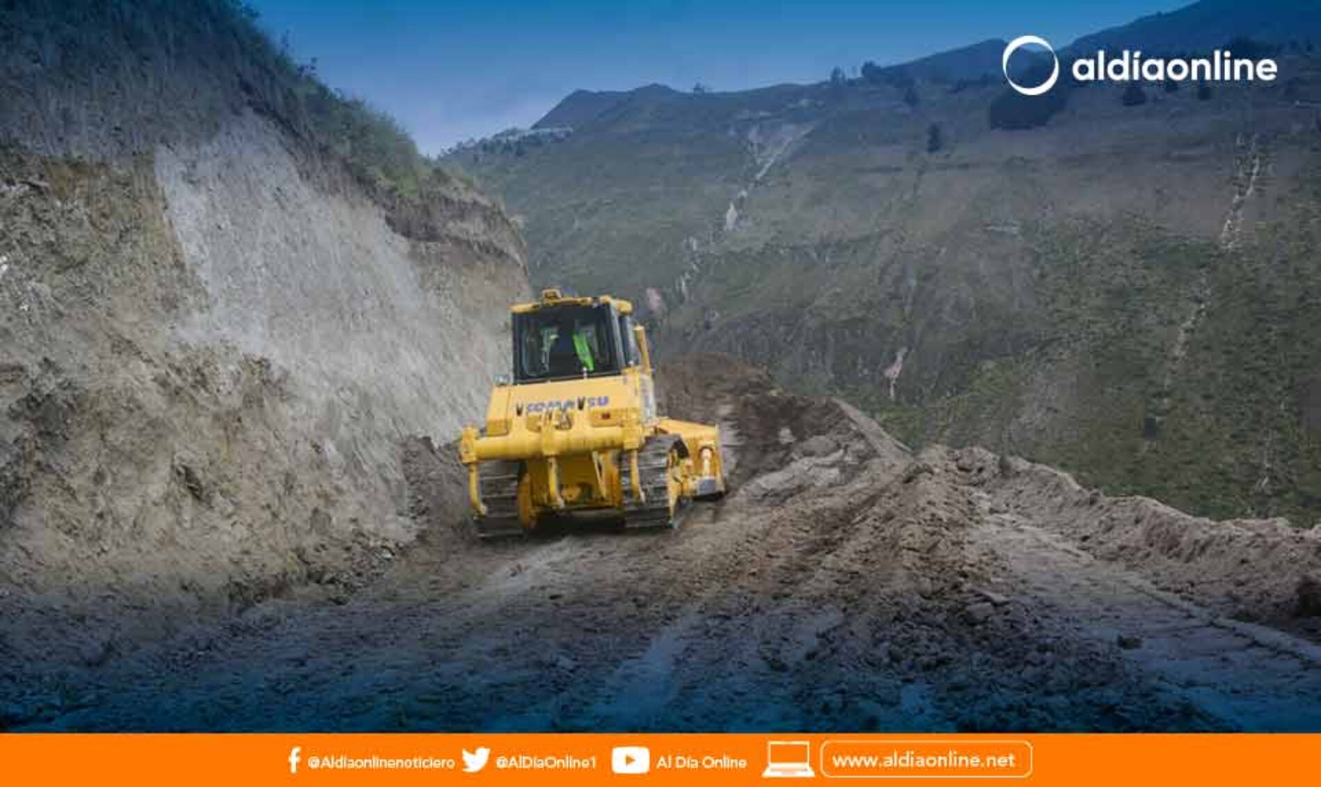 AVANZAN LOS TRABAJOS DE APERTURA DE LA VÍA QUE UNE GUANGAJE CON ISINLIVÍ